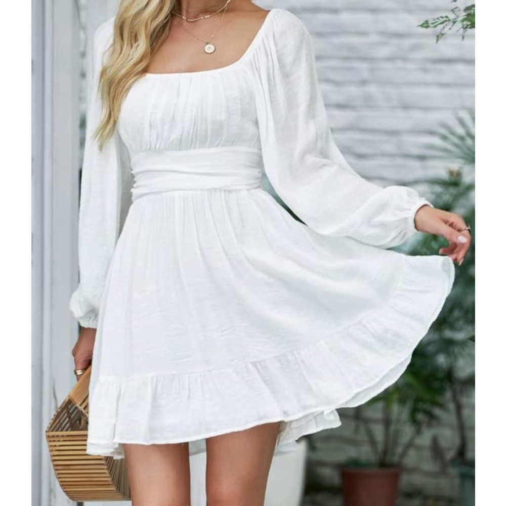 A-Line Mini Dress Size 2XL Great for White Party NWT